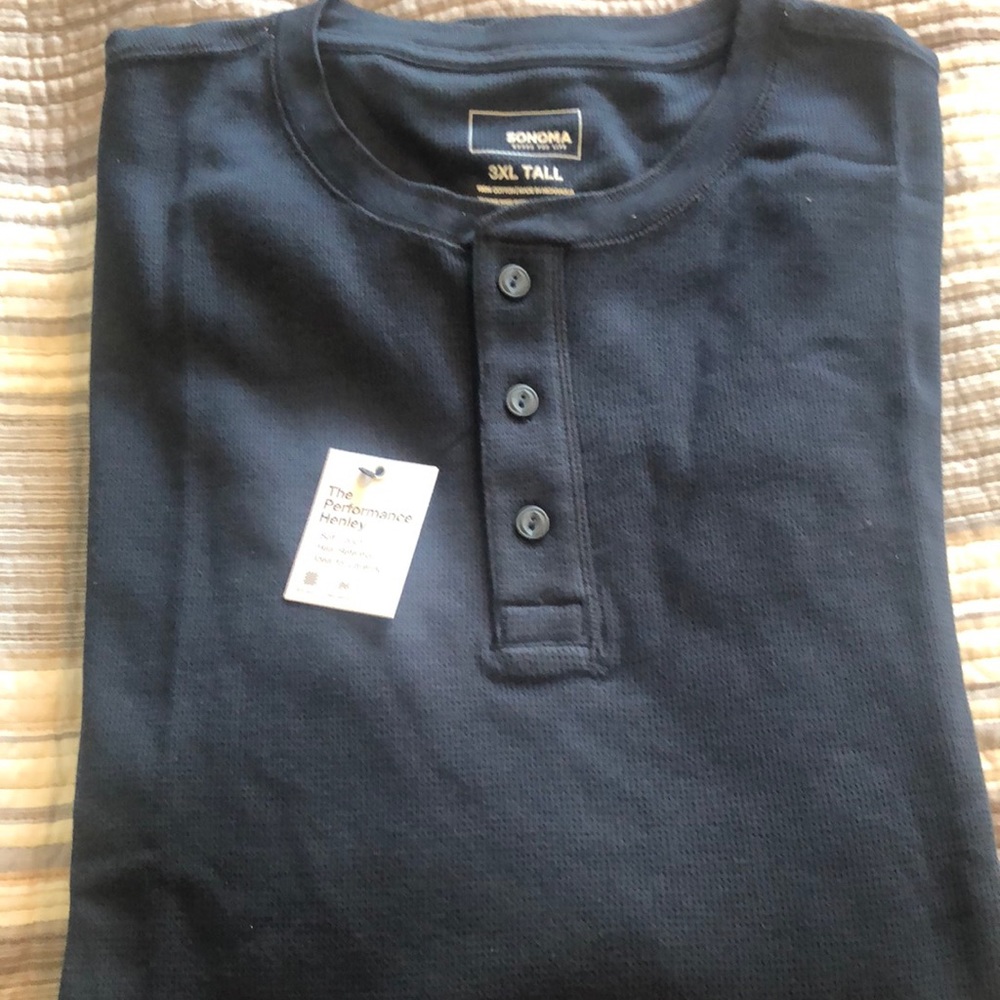 NWT blue Henley